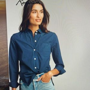 Rowan Monroe Poplin Shirt - Midnight - size Medium